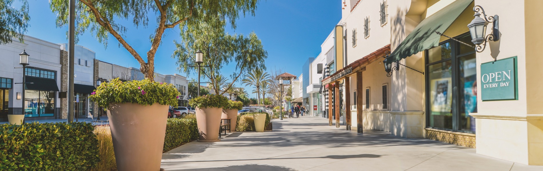 commercial shopping complex outdoor view