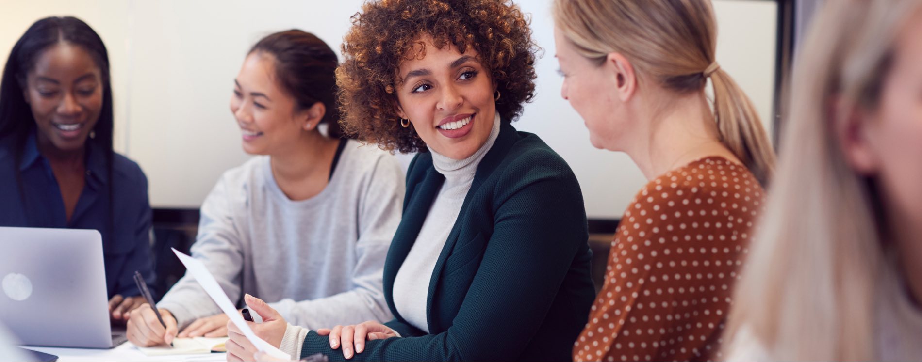 woman collaborating in business