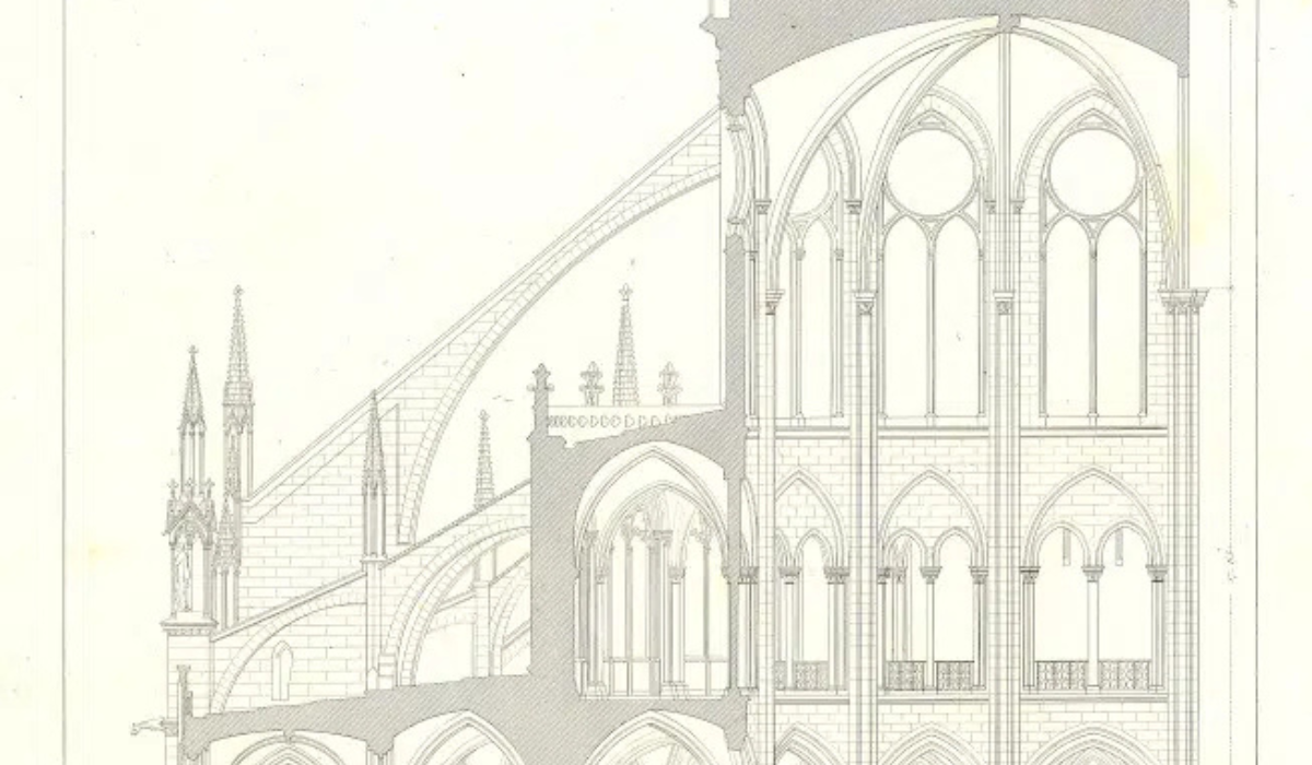 Cathedral architectural blueprint