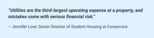 Utilities are a property's third largest expense